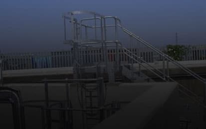 Escaleras de acceso para fachadas